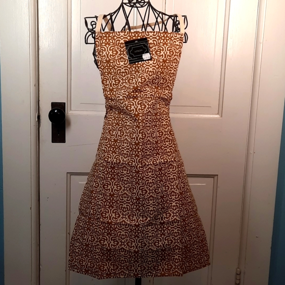 Apron Floral Pattern Printed Design Cotton Machine Washable